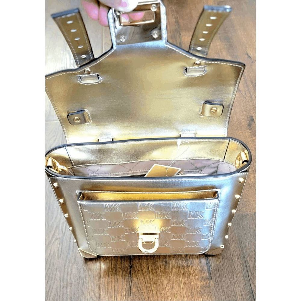 Michael Kors Manhattan Medium Satchel bag pale gold - Picture 4 of 10
